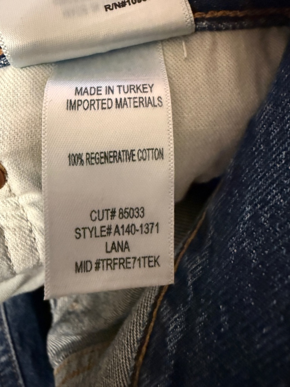 Agolde Dark Blue Straight Jeans - Picture 5 of 5